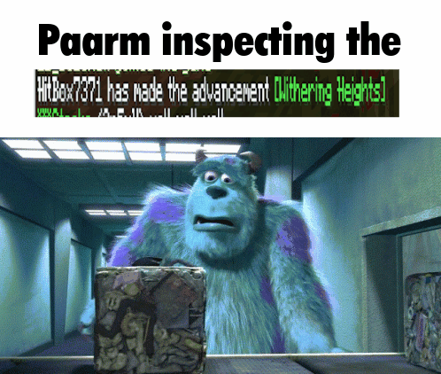 paarm inspecting the withering heights achievement
